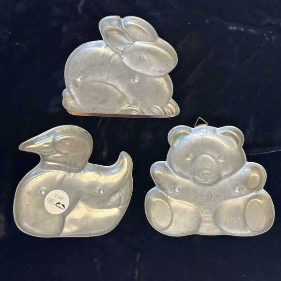 NWOT Taurus Large Copper & Brass Cookie Cutters Duck Bunny Teddy Bear Lot of 3 - Picture 2 of 8